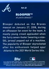 Card Back | Blooper Baseball Cards 2023 Topps Big League Mascots