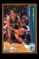 Tony Bennett #308 Basketball Cards 1992 Fleer Prices