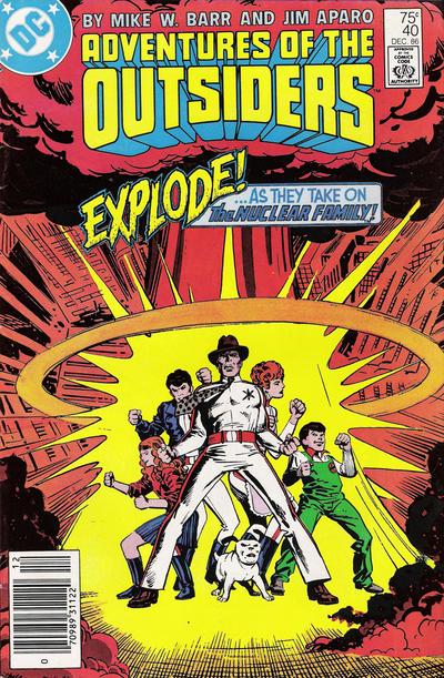 Adventures of the Outsiders [Newsstand] #40 (1986) Comic Books Adventures of the Outsiders