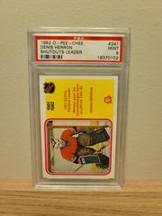 Denis Herron [Shutouts Leader] Hockey Cards 1982 O-Pee-Chee Prices