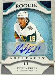 Peyton Krebs [Black Autograph] Hockey Cards 2020 Upper Deck Artifacts Prices