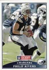 Philip Rivers #98 Football Cards 2009 Topps Kickoff Prices