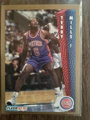 Terry Mills #334 Basketball Cards 1992 Fleer Prices