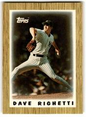 Dave Righetti #67 Baseball Cards 1987 Topps Mini League Leaders Prices