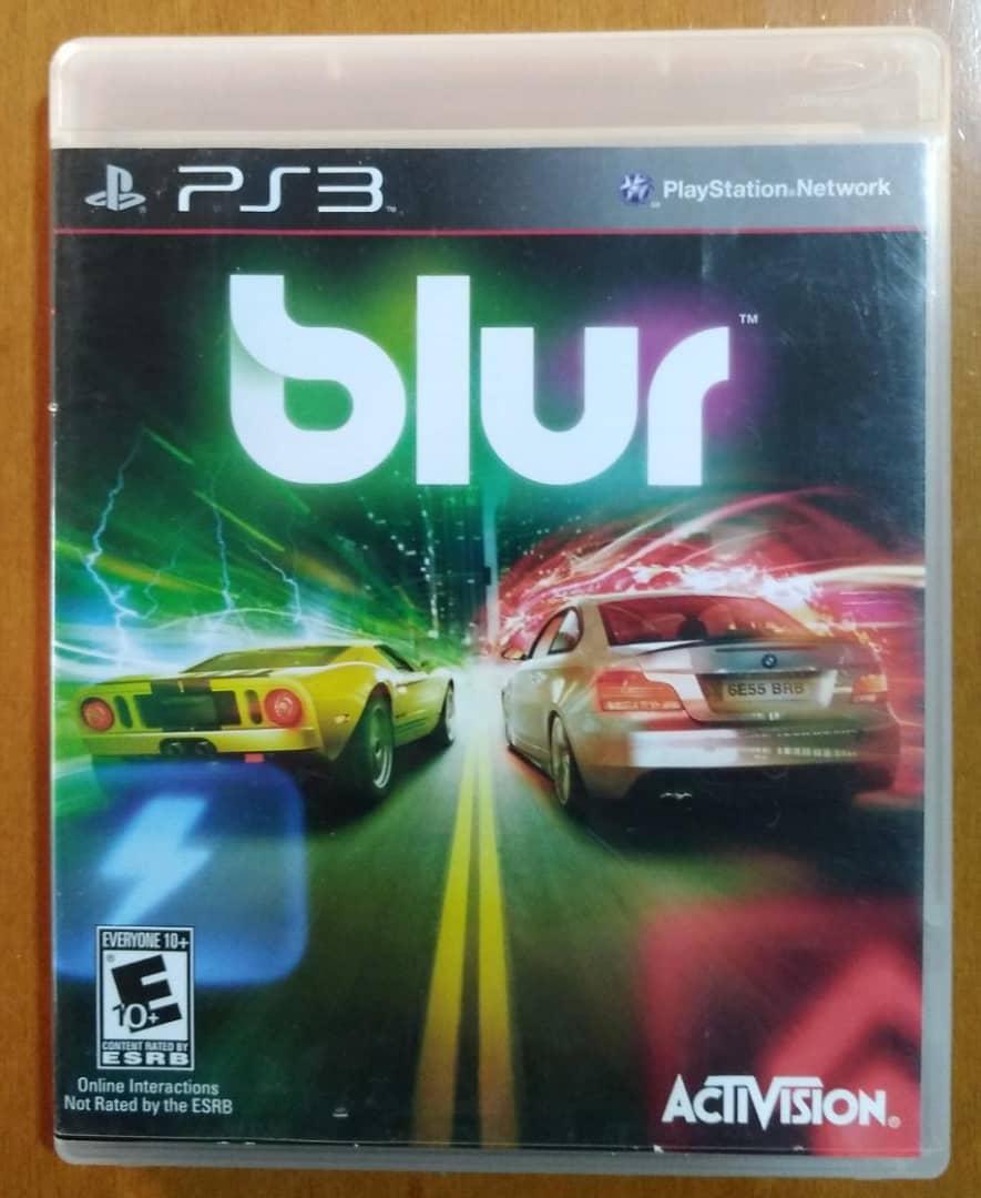 Blur Item, Box, and Manual Playstation 3
