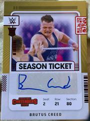 Brutus Creed #RS-BCR Wrestling Cards 2022 Panini Chronicles WWE Contenders Rookie Season Ticket Autograph Prices