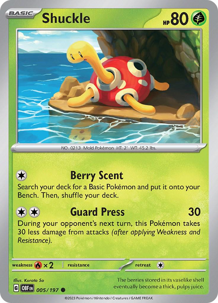 Shuckle #5 Pokemon Obsidian Flames