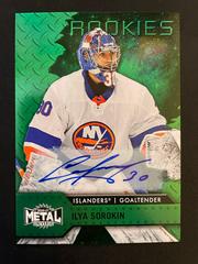 Ilya Sorokin [Autograph Green] Hockey Cards 2020 Skybox Metal Universe Prices