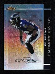 Ed Reed [Black Refractor] #100 Football Cards 2007 Topps Finest Prices