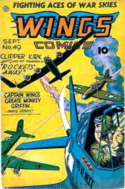 Wings Comics #49 (1944) Comic Books Wings Comics