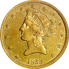 1839 [SMALL HEAD OF 40] Coins Liberty Head Gold Eagle Prices
