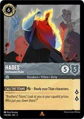 Hades - Hotheaded Ruler #174 Lorcana Into the Inklands Prices