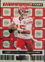 Patrick Mahomes II [Emerald] Football Cards 2022 Panini Contenders Winning Ticket Prices