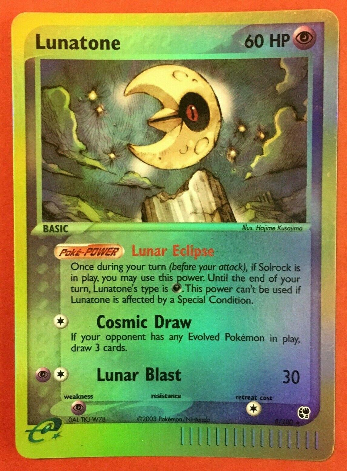 Lunatone [Reverse Holo] #8 Pokemon Sandstorm