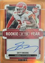 Skyy Moore [Rookie of the Year Autograph Orange] #ROY-SM Football Cards 2022 Panini Contenders Optic Rookie of the Year Prices