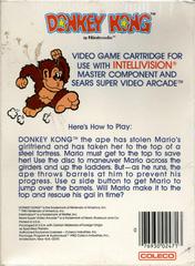 Back Cover | Donkey Kong Intellivision