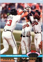 David Justice #97 Baseball Cards 1992 Stadium Club S.E. Skydome Prices