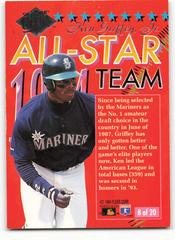 Back | Ken Griffey Jr Baseball Cards 1994 Ultra All Stars