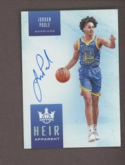 Jordan Poole #HA-JPO Basketball Cards 2019 Panini Court Kings Heir Apparent Autographs Prices