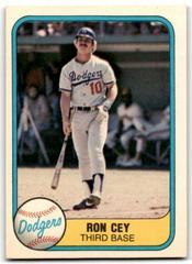 Ron Cey [Small Finger on Back] #126 Baseball Cards 1981 Fleer Prices