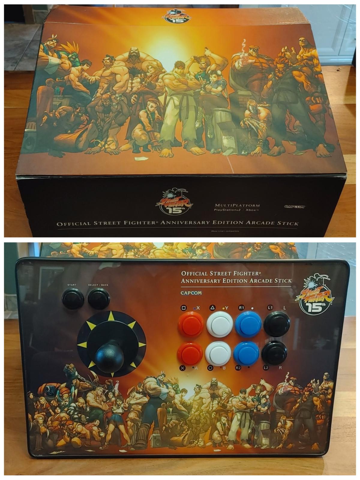 Official Street Fighter 15th Anniversary Arcade Controller Playstation 2