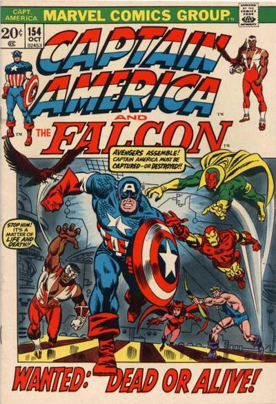 Captain America #154 (1972) Comic Books Captain America