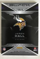 Back | Jaren Hall [Ruby] Football Cards 2023 Panini Black Sizeable Signatures Rookie Jersey