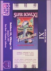 SB XI Ticket #11 Football Cards 1990 Pro Set Super Bowl 160 Prices