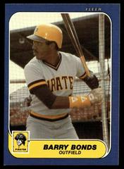 Barry Bonds #U-14 Baseball Cards 1986 Fleer Update Prices