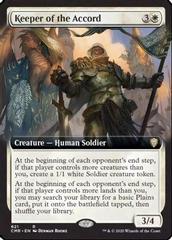 Keeper of the Accord [Extended Art] Magic Commander Legends Prices
