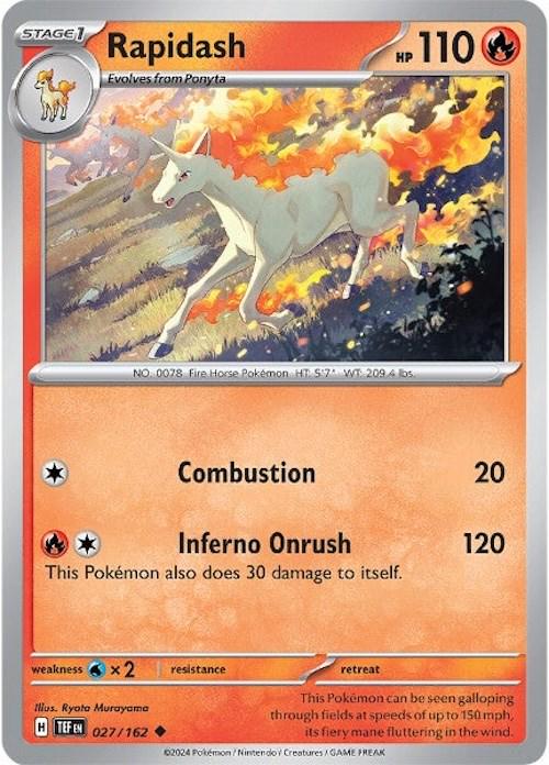 Rapidash #27 Pokemon Temporal Forces