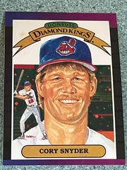 Cory Snyder #8 Baseball Cards 1989 Donruss Diamond Kings Prices