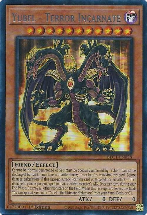 Yubel - Terror Incarnate [1st Edition] BLC1-EN028 YuGiOh Battles of Legend: Chapter 1