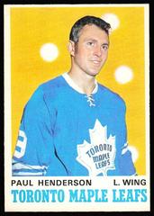 Paul Henderson Hockey Cards 1970 O-Pee-Chee Prices