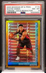 Wayne Simien [Chrome Gold Refractor] #115 Basketball Cards 2005 Bowman Prices