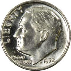 1972 Coins Roosevelt Dime Prices