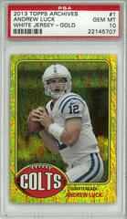Andrew Luck [White Jersey Gold] #1 Football Cards 2013 Topps Archives Prices