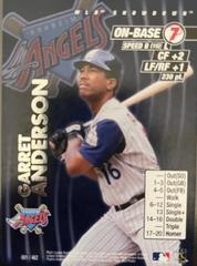 Garret Anderson #1 Baseball Cards 2001 MLB Showdown Prices