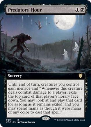 Predators' Hour [Extended Art] Magic Innistrad: Crimson Vow Commander