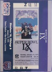 Super Bowl IX #9 Football Cards 1990 Pro Set Super Bowl 160 Prices