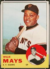 Willie Mays Baseball Cards 1963 Topps Prices