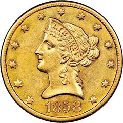 1858 O Coins Liberty Head Gold Eagle Prices
