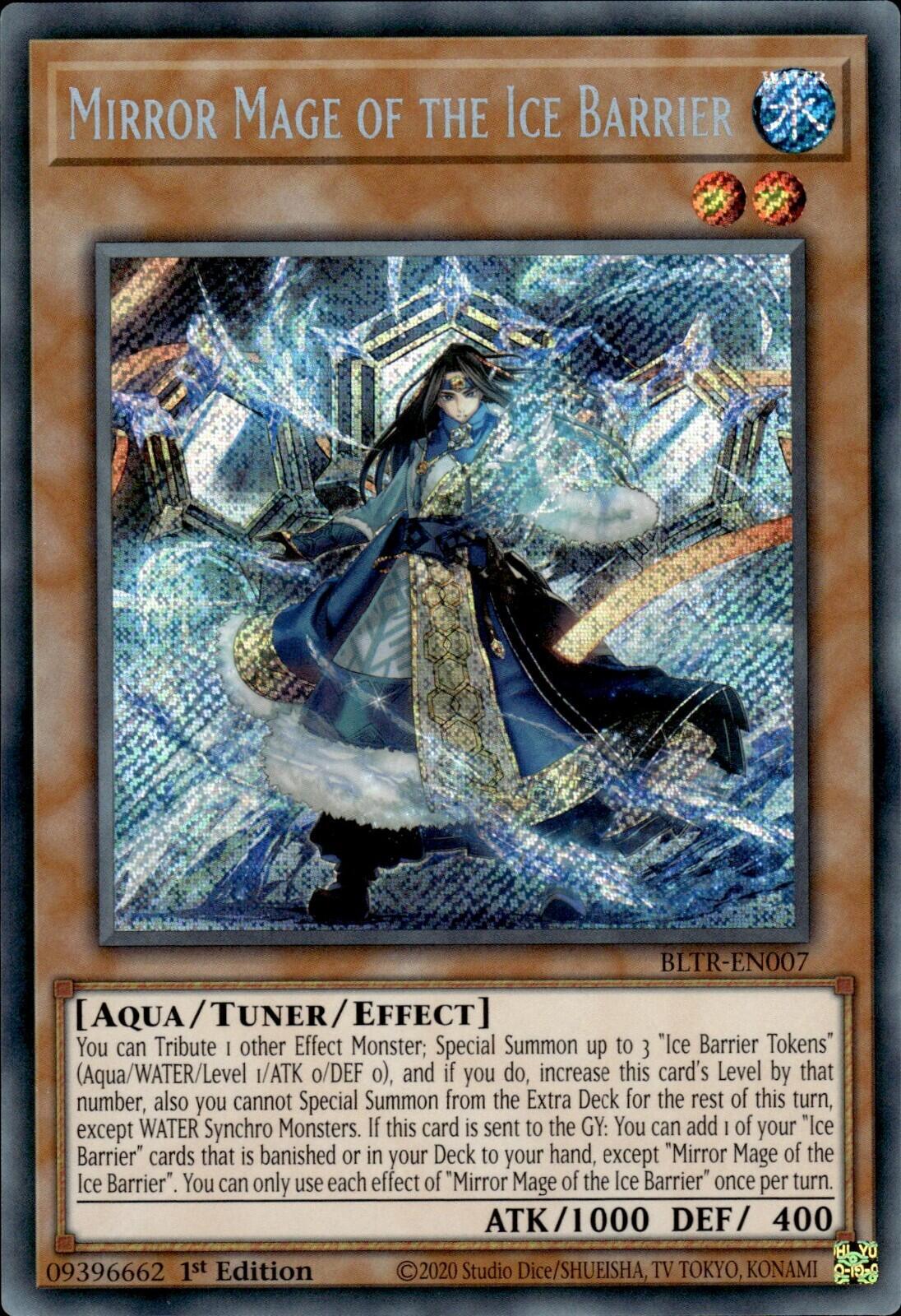 Mirror Mage of the Ice Barrier BLTR-EN007 YuGiOh Battles of Legend: Terminal Revenge