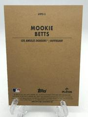 Back Of Card | Mookie Betts Baseball Cards 2021 Topps Archives 1963 Peel Off