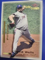 David Wells #112 Baseball Cards 2001 Fleer Triple Crown Prices