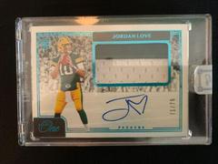 Jordan Love [Patch Autograph Blue] #4 Football Cards 2020 Panini One Prices