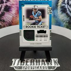 Chuba Hubbard [Green] Football Cards 2021 Panini Contenders Rookie Ticket Swatches Prices