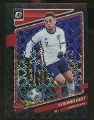 Sergino Dest [Optic Black Velocity] #162 Soccer Cards 2021 Panini Donruss Road to Qatar Prices