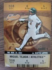 Miguel Tejada Baseball Cards 2003 Fleer Authentix Prices