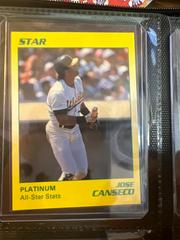 Jose Canseco [All Star Stats] #93 Baseball Cards 1990 Star Platinum Edition Prices